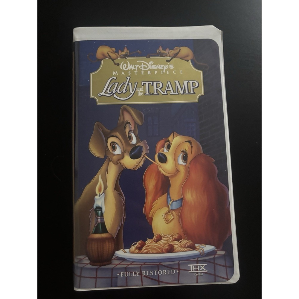 Lady and the Tramp Walt Disney's Masterpiece Collection VHS 1998 Animated Kids